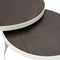 Stalux Salontafelset 'Saar' rond 80 en 60cm, kleur wit bruin hout