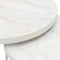 Stalux Salontafelset 'Saar' rond 80 en 60cm, kleur wit wit marmer