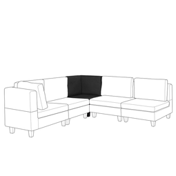 Beliani FEVIK - Bankmodule - Zwart - Polyester