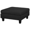Beliani FEVIK - Hoekbank 4-zits met ottomaan - Zwart - Rechterzijde - 228 cm - Polyester