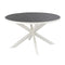 Stalux Ronde eettafel 'Daan' 148cm, kleur wit zwart marmer