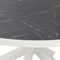 Stalux Ronde eettafel 'Daan' 148cm, kleur wit zwart marmer