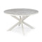 Stalux Ronde eettafel 'Daan' 135cm, kleur wit beton