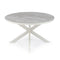 Stalux Ronde eettafel 'Daan' 135cm, kleur wit beton