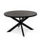 Stalux Ronde eettafel 'Daan' 135cm, kleur zwart zwart marmer