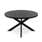 Stalux Ronde eettafel 'Daan' 135cm, kleur zwart zwart marmer