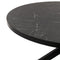 Stalux Ronde eettafel 'Daan' 135cm, kleur zwart zwart marmer