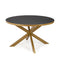 Stalux Ronde eettafel 'Daan' 148cm, kleur goud zwart eiken