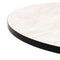 Stalux Ronde eettafel 'Daan' 148cm, kleur zwart wit marmer