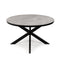 Stalux Ronde eettafel 'Daan' 120cm, kleur zwart beton