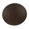 Stalux Ronde eettafel 'Daan' 148cm, kleur zwart bruin hout