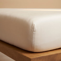 TENCEL™ - Twill Hoeslaken Beige 90x210x30