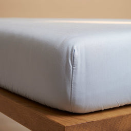 TENCEL™ - Twill Hoeslaken Lichtblauw 90x210x30