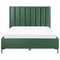 Beliani SEZANNE - Bed met opbergruimte - Donkergroen - 160 x 200 cm - Fluweel