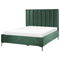 Beliani SEZANNE - Bed met opbergruimte - Donkergroen - 160 x 200 cm - Fluweel