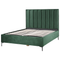 Beliani SEZANNE - Bed met opbergruimte - Donkergroen - 160 x 200 cm - Fluweel