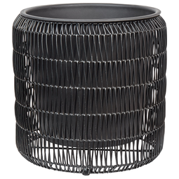 Beliani BRODIEA - Bloempot set van 2 - Zwart - PE rotan