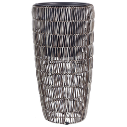 Beliani CHELONE - Bloempot set van 2 - Bruin - PE rotan