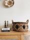 Uma Cantik Planter Low Basket Black - L