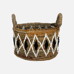 Uma Cantik Planter Low Basket Black - M
