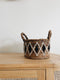 Uma Cantik Planter Low Basket Black - S
