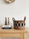 Uma Cantik Planter Low Basket Black - S