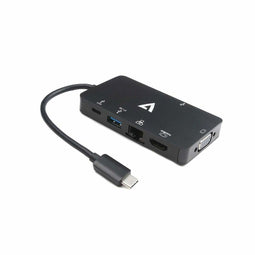 Adapter USB C naar HDMI V7 V7UC-2HDMI-BLK Zwart