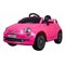 Elektrische auto voor kinderen Injusa Fiat 500 Roze Radiografische besturing 12 V