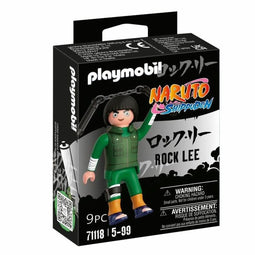 Figuren Playmobil Naruto Shippuden - Rock Lee 71118 9 Onderdelen