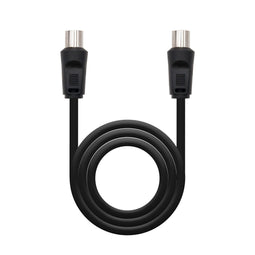 Kabel Coaxiale Antenne TV NANOCABLE 10.26.0202 Zwart 1,8 m