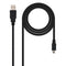 Kabel USB 2.0a naar Mini USB B NANOCABLE 10.01.0403 3 m Zwart