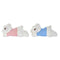 Knuffelbeer DKD Home Decor 70 x 30 x 30 cm Blauw Roze Wit Kinderen (2 Stuks)