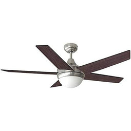 Plafondventilator met licht EDM Zwart Wengue 60 W Ø 132 cm