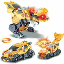 Speelgoedautootje Vtech Switch & Go Dinos Crash - Zyrex, The T-Rex Geel