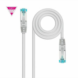 Stevige FTP-netwerkkabel categorie 7 NANOCABLE Cable de Red Cat.7 600MHZ LSZH SFTP PIMF AWG26, Gris,
