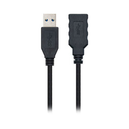 USB-kabel NANOCABLE 10.01.090 Zwart 1 m