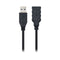 USB-kabel NANOCABLE 10.01.090 Zwart 1 m