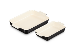 Ovenschalen Set van 2 'Zwart' 25 & 32cm