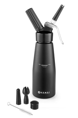 Slagroomapparaat zwart 'Kitchen Line'