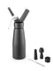 Slagroomapparaat zwart 'Kitchen Line'