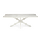 Stalux Eettafel 'Gijs' 200 x 100cm, kleur wit beton