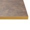 Stalux Eettafel 'Gijs' 200 x 100cm, kleur goud lederlook bruin