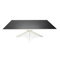 Stalux Eettafel 'Gijs' 200 x 100cm, kleur wit zwart eiken