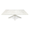 Stalux Eettafel 'Gijs' 180 x 100cm, kleur wit wit marmer