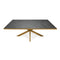 Stalux Eettafel 'Gijs' 240 x 100cm, kleur goud zwart marmer