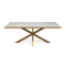 Stalux Eettafel 'Gijs' 180 x 100cm, kleur goud beton