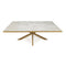 Stalux Eettafel 'Gijs' 180 x 100cm, kleur goud beton