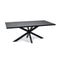 Stalux Eettafel 'Gijs' 180 x 100cm, kleur zwart zwart marmer
