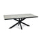 Stalux Eettafel 'Gijs' 200 x 100cm, kleur zwart beton