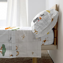 Happy Friday Sheet set 2 pieces Mini savanna 160x270 cm (Single) Multicolor